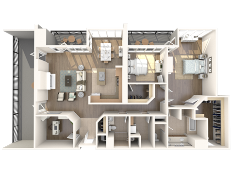 Beverly Hills Penthouse Floorplan